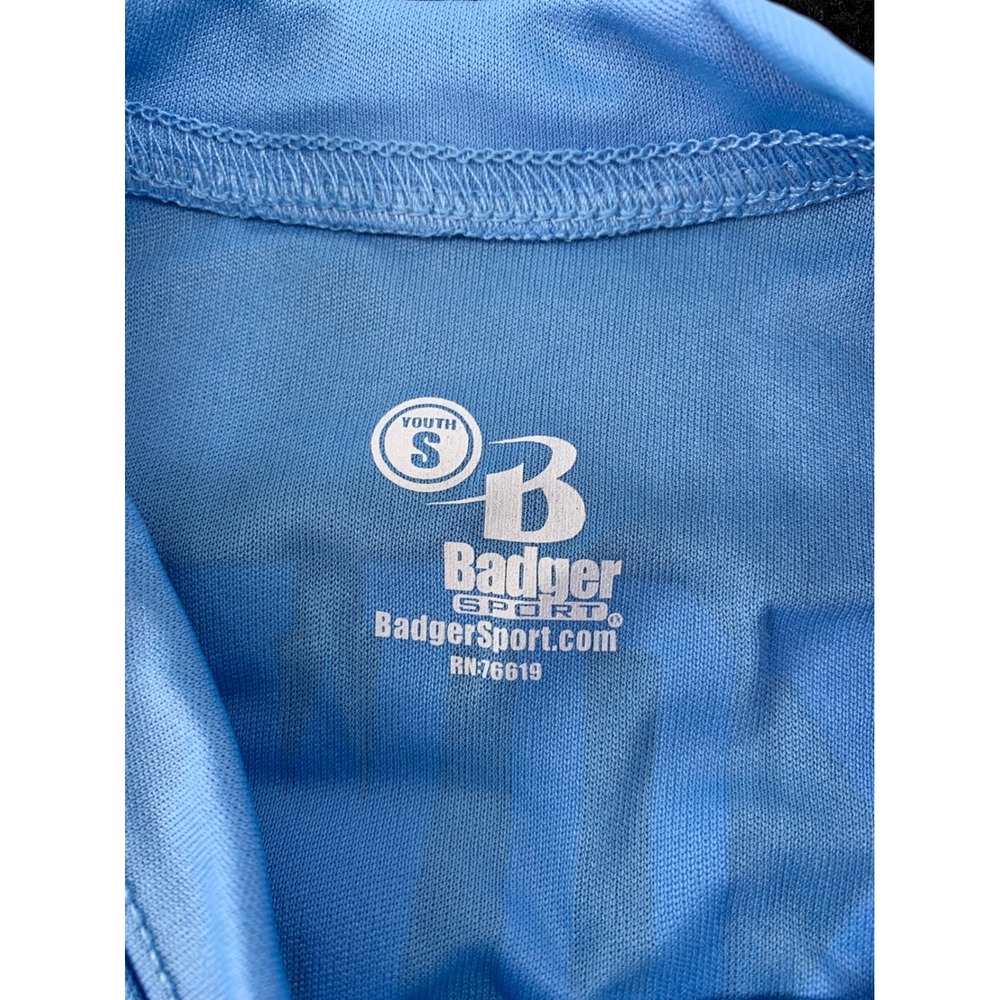 Youth Badger Sport Toros Athletic T Shirt Light Blue Size S Short Sleeve - Picture 4 of 5